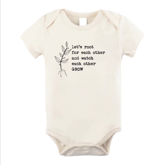 Let's Root For Each Other Organic Bodysuit Onesie - Picture 1 of 3